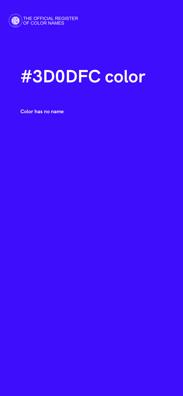 #3D0DFC color image