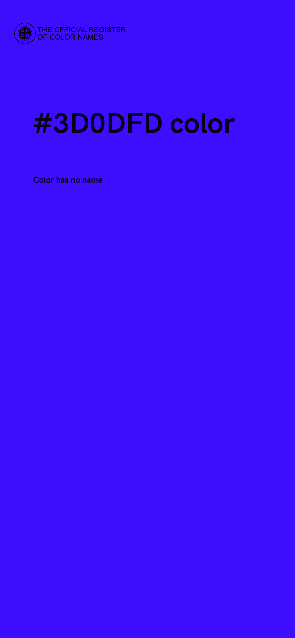 #3D0DFD color image