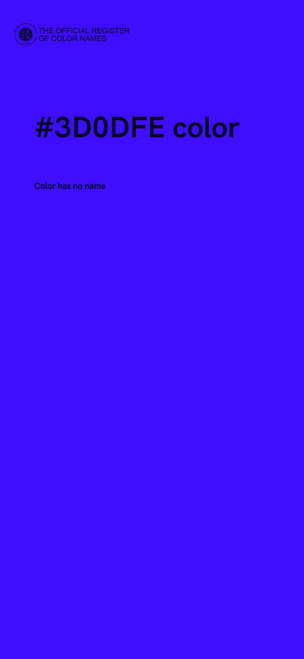 #3D0DFE color image