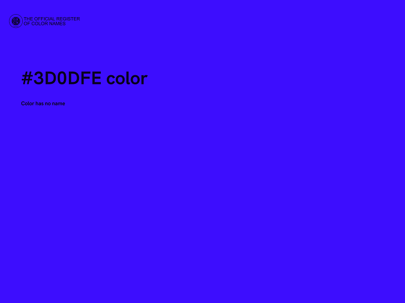 #3D0DFE color image