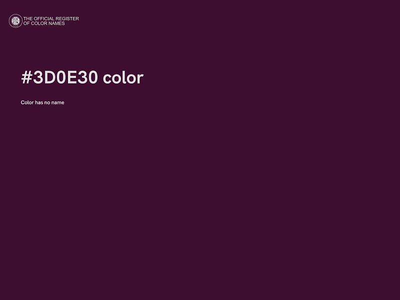 #3D0E30 color image