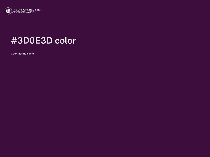 #3D0E3D color image