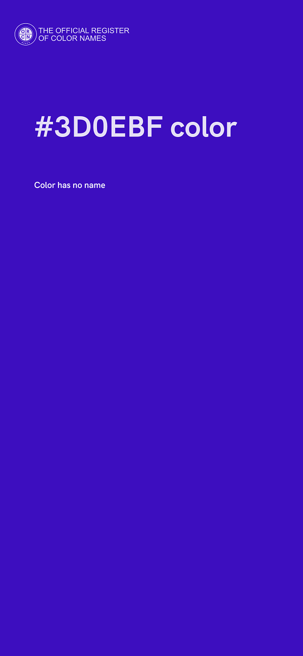 #3D0EBF color image