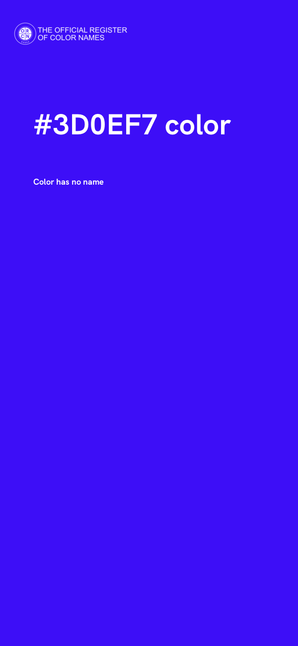 #3D0EF7 color image