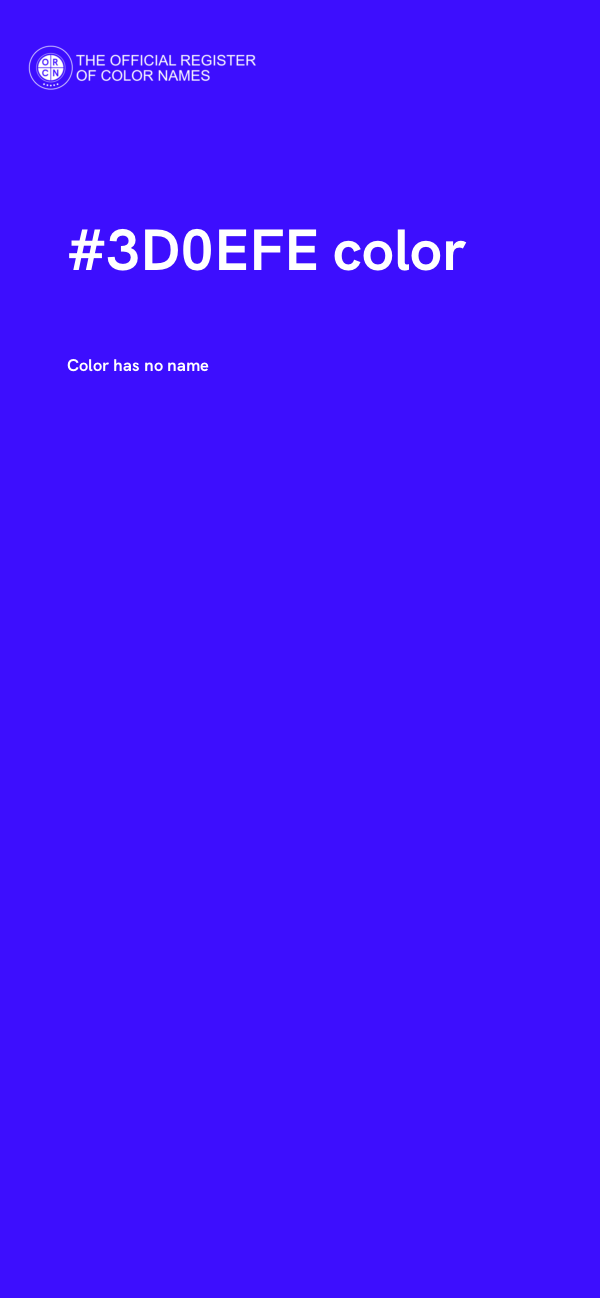 #3D0EFE color image