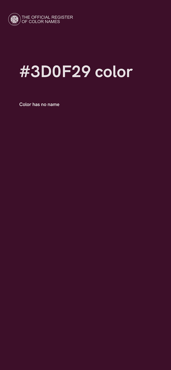 #3D0F29 color image