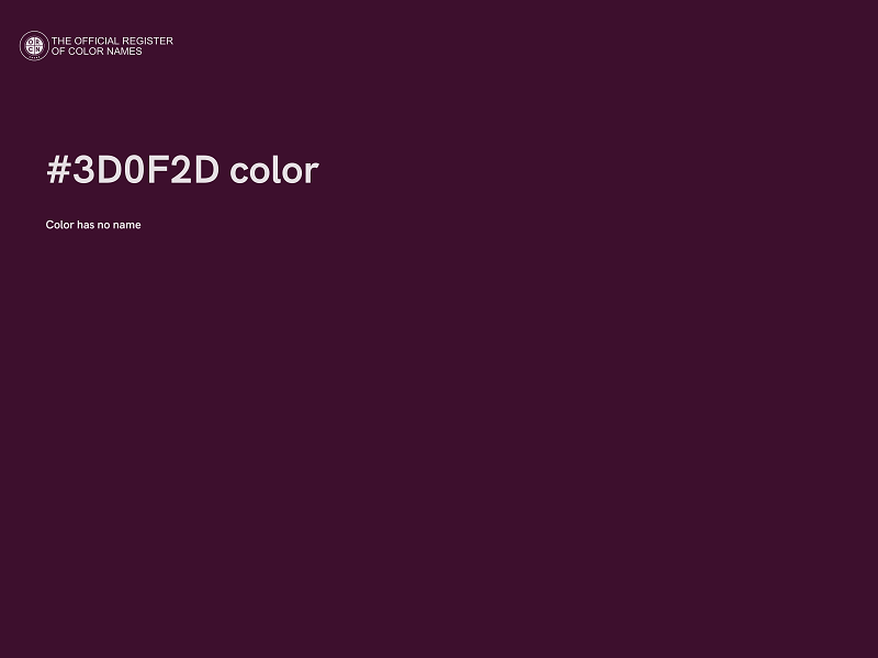 #3D0F2D color image