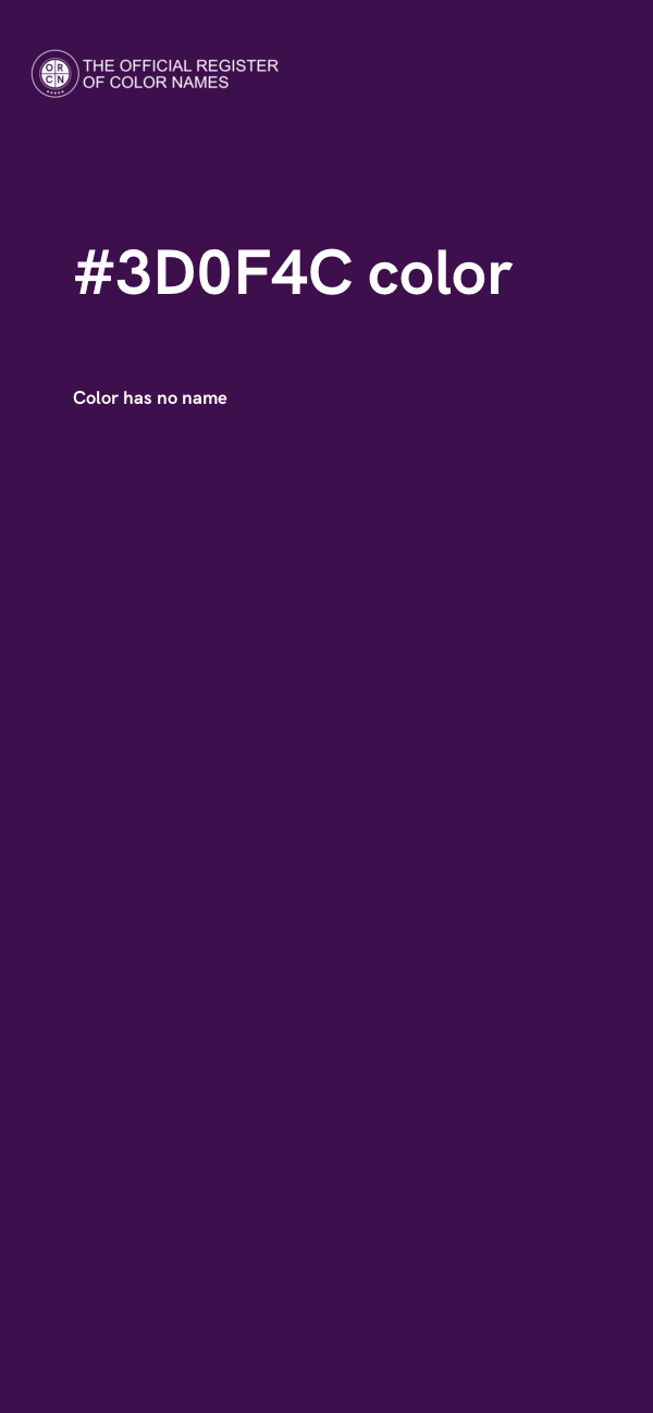 #3D0F4C color image