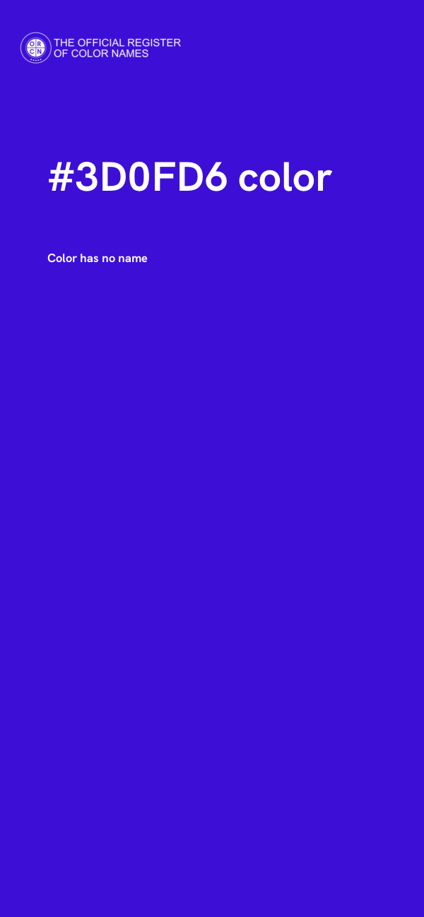 #3D0FD6 color image