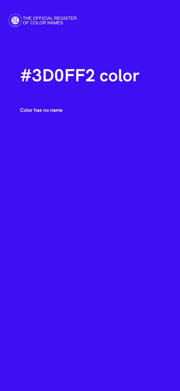 #3D0FF2 color image
