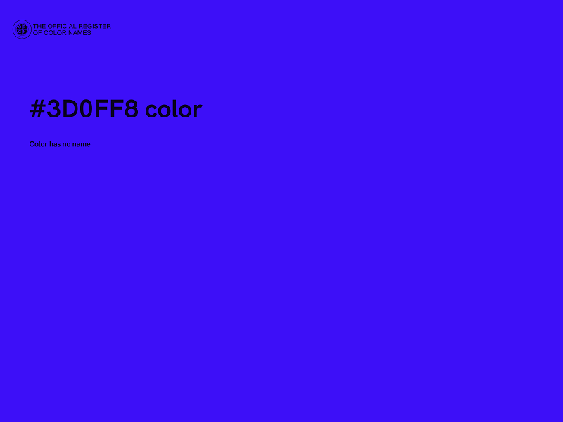 #3D0FF8 color image