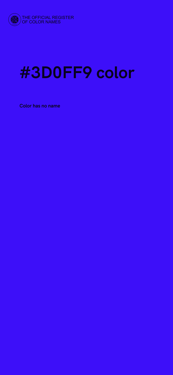 #3D0FF9 color image