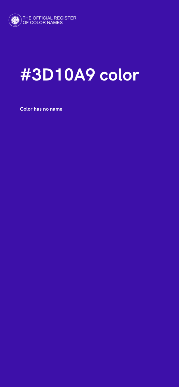 #3D10A9 color image