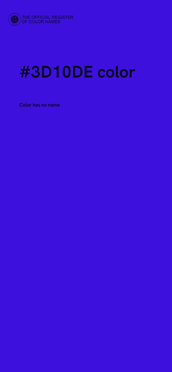 #3D10DE color image