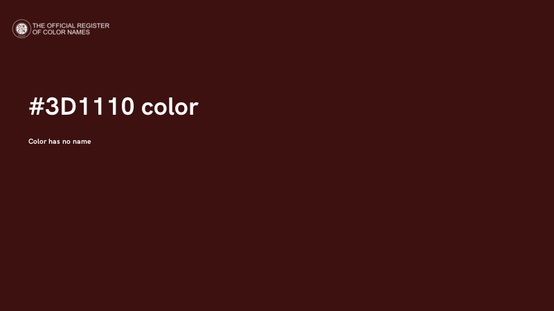#3D1110 color image