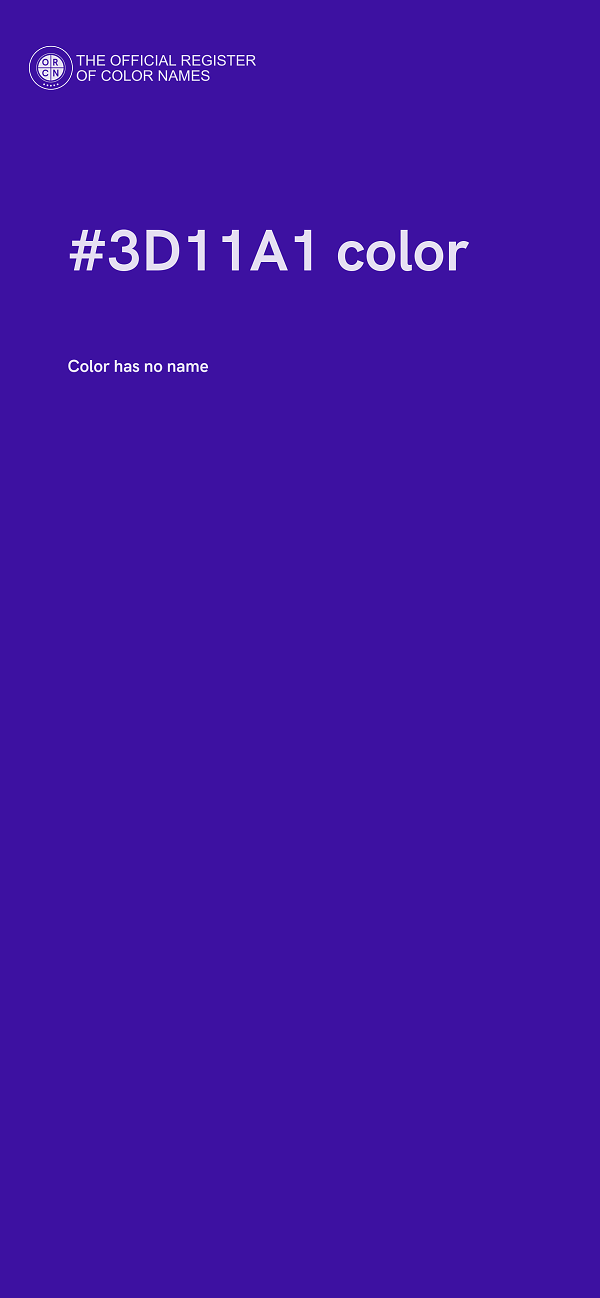#3D11A1 color image