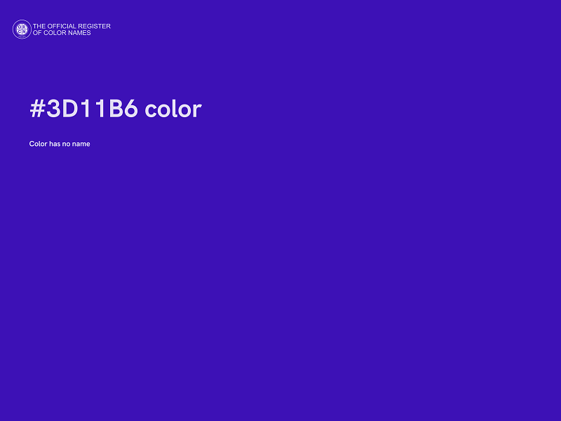 #3D11B6 color image
