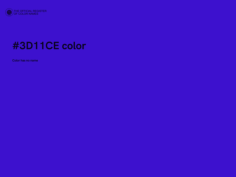 #3D11CE color image