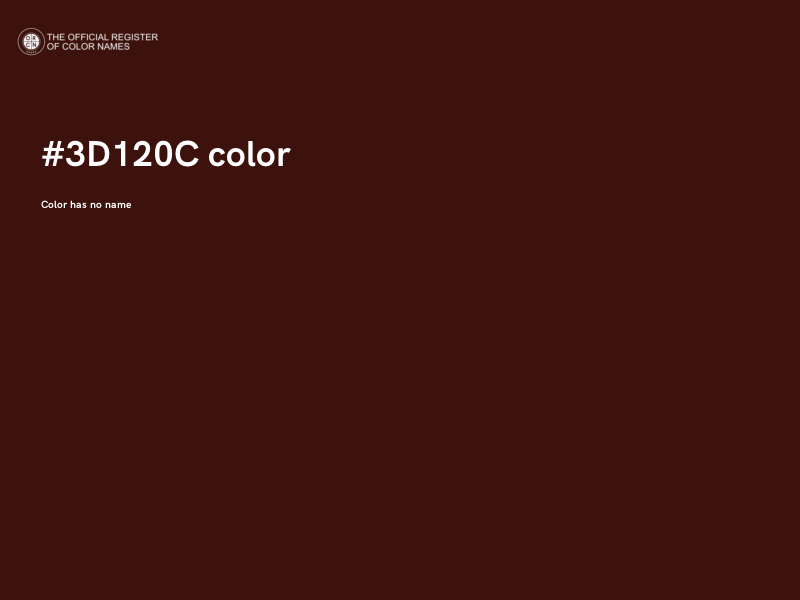 #3D120C color image