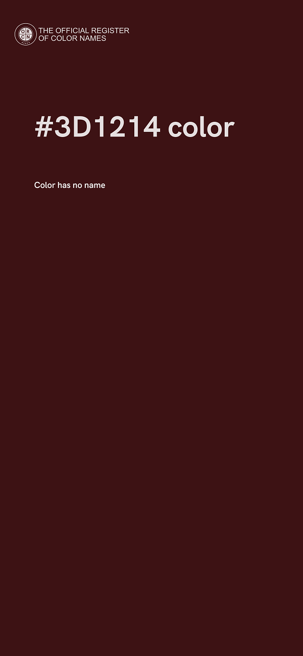 #3D1214 color image