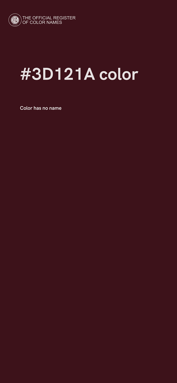 #3D121A color image