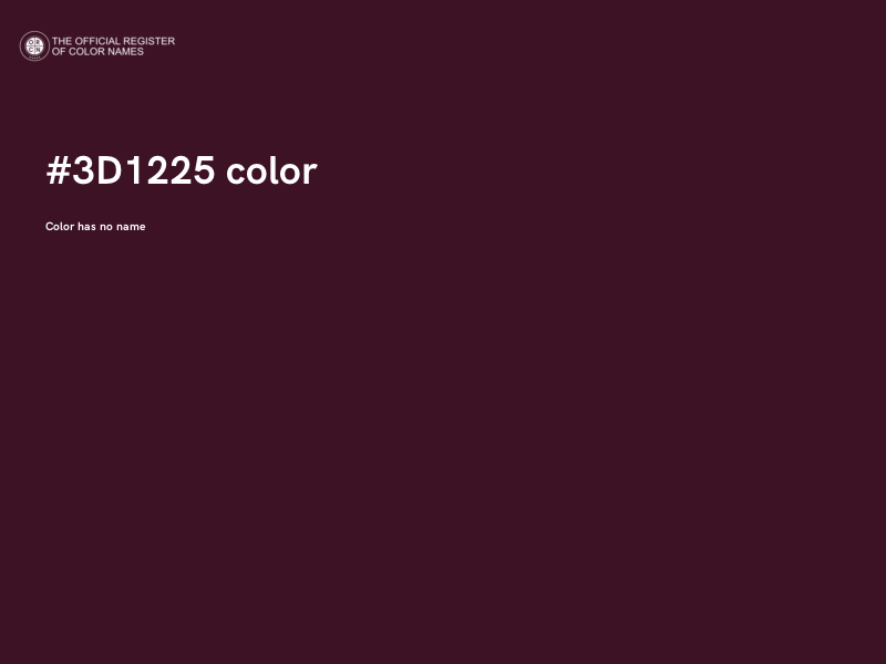 #3D1225 color image