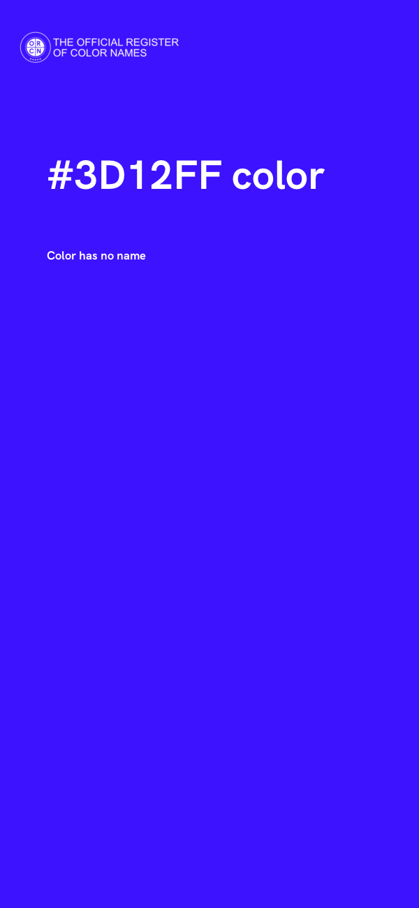 #3D12FF color image