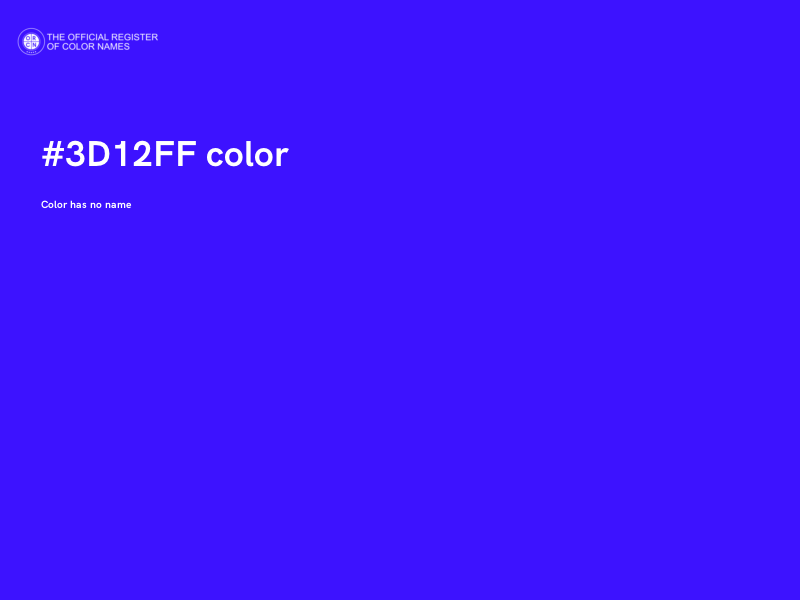 #3D12FF color image