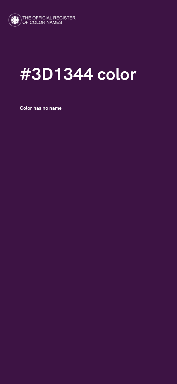 #3D1344 color image