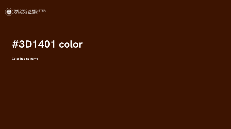 #3D1401 color image