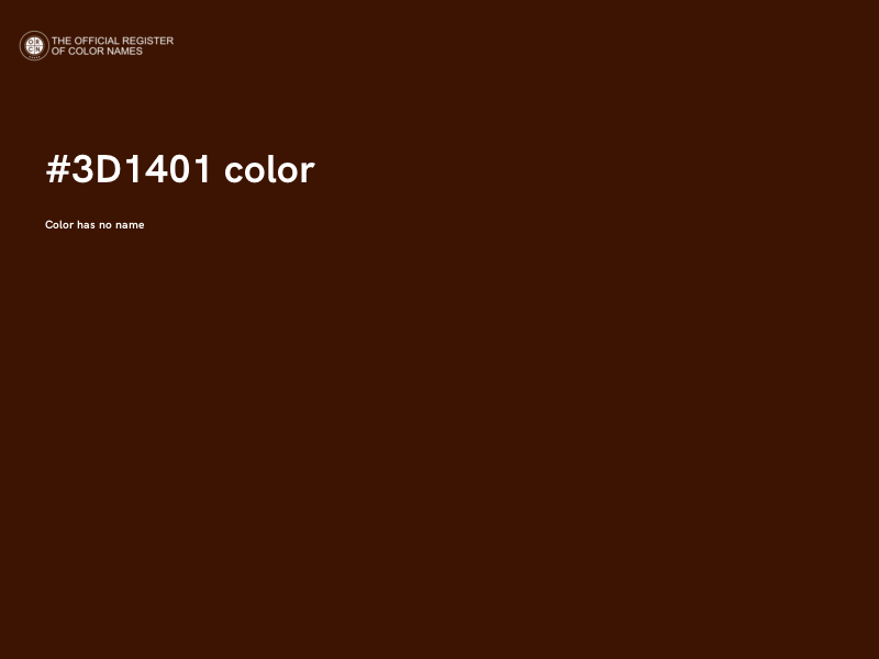 #3D1401 color image