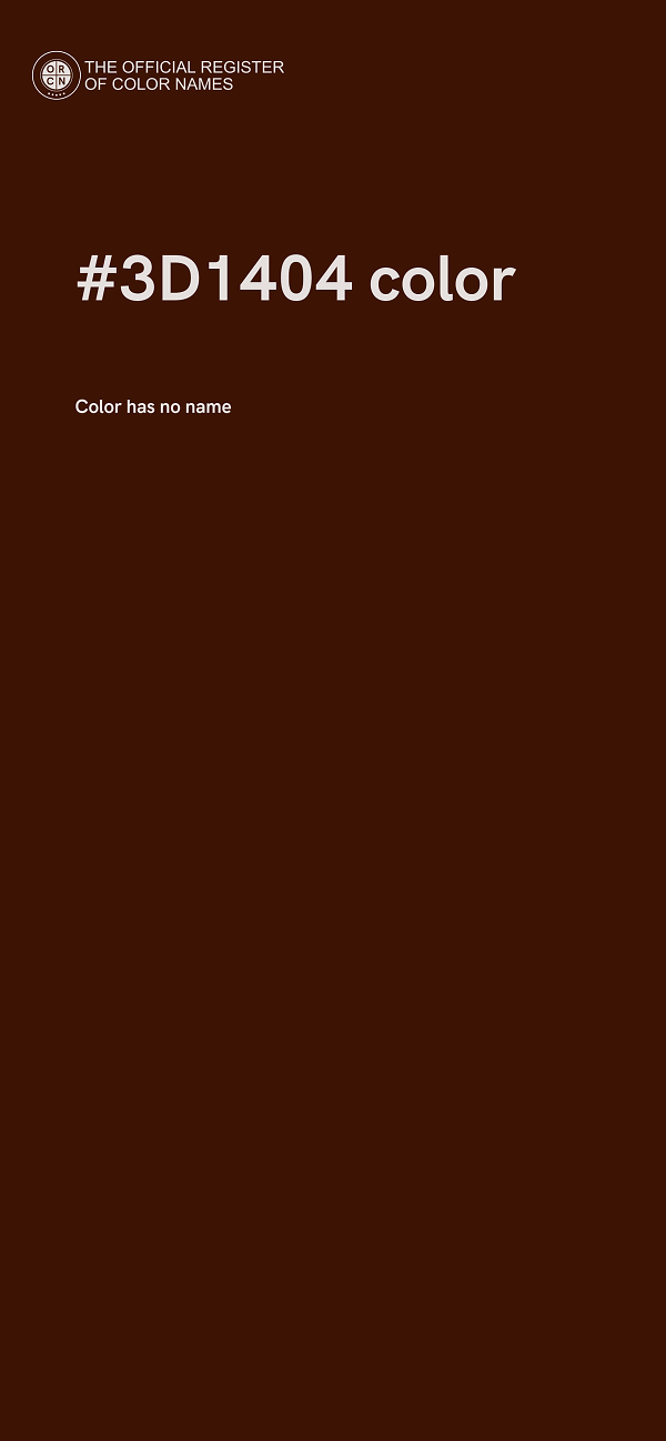#3D1404 color image