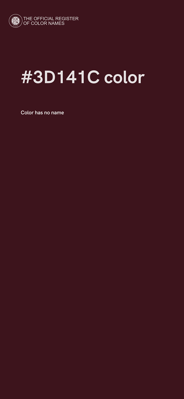 #3D141C color image