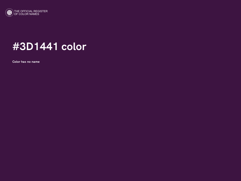 #3D1441 color image