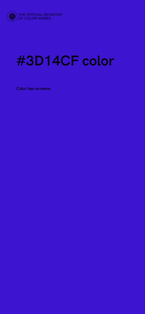 #3D14CF color image