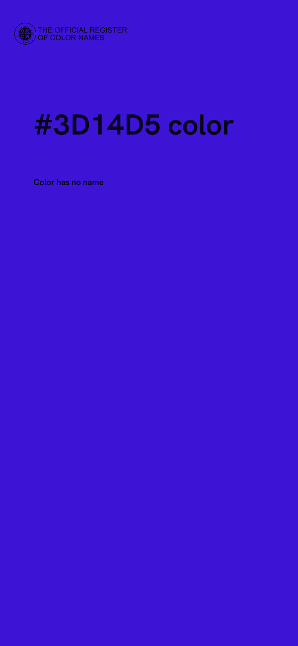 #3D14D5 color image