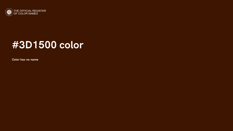 #3D1500 color image