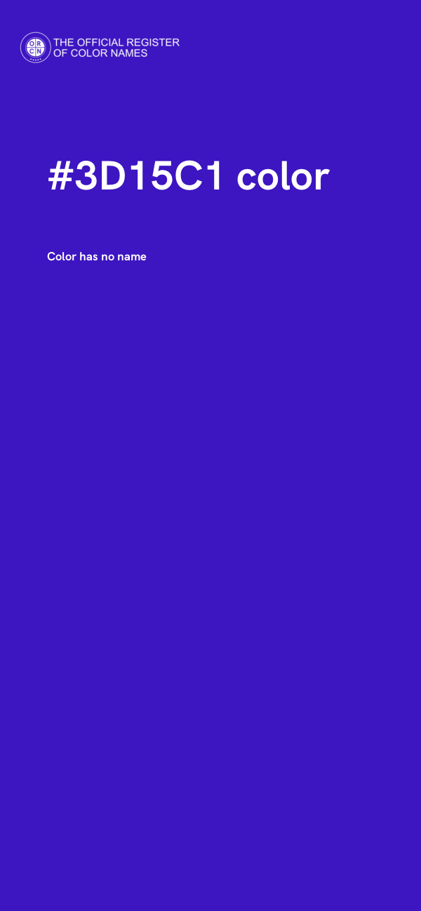 #3D15C1 color image
