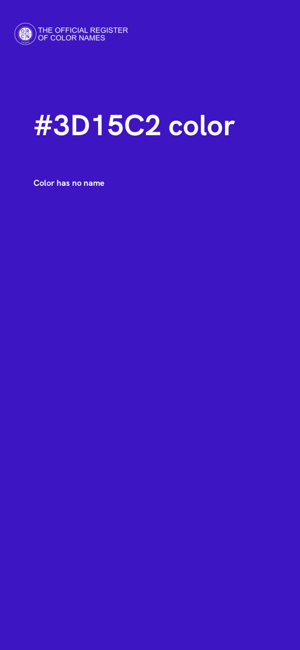 #3D15C2 color image
