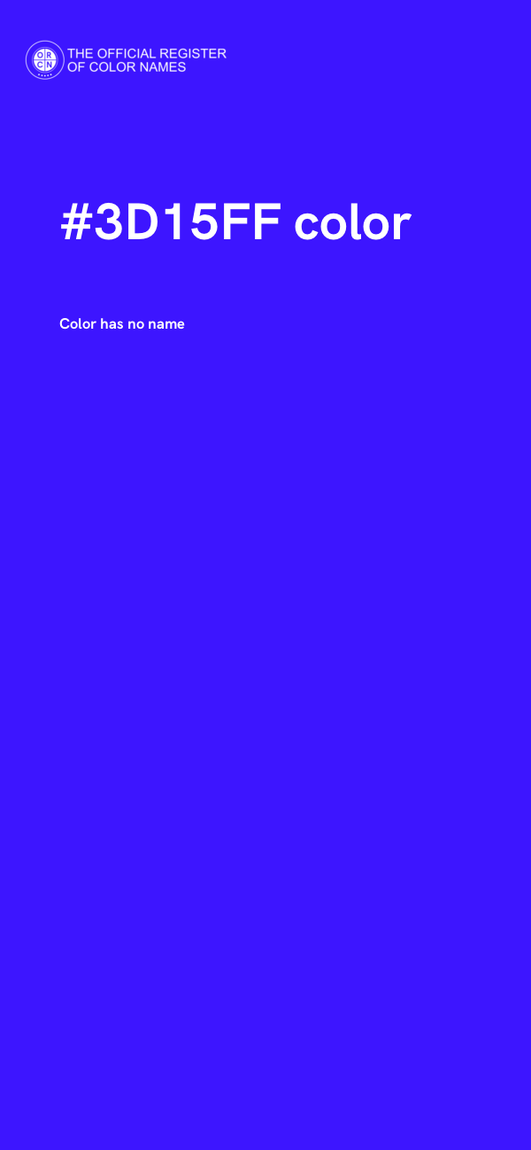 #3D15FF color image