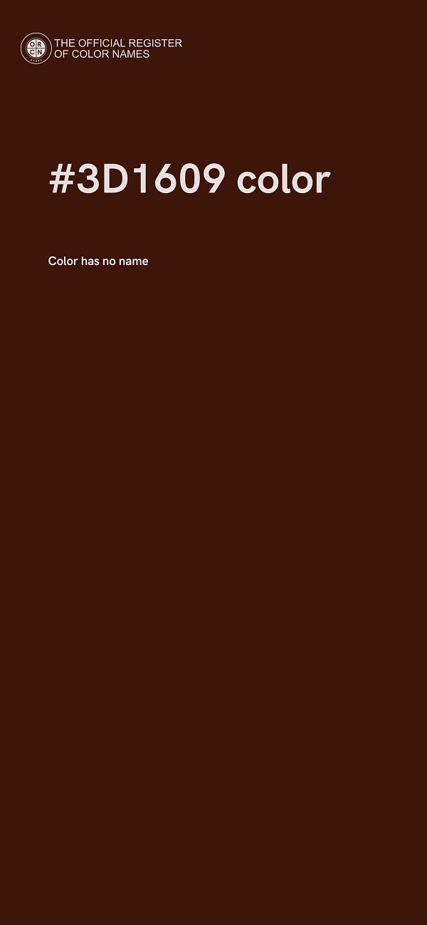#3D1609 color image