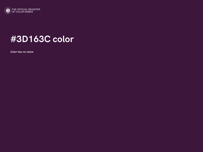 #3D163C color image