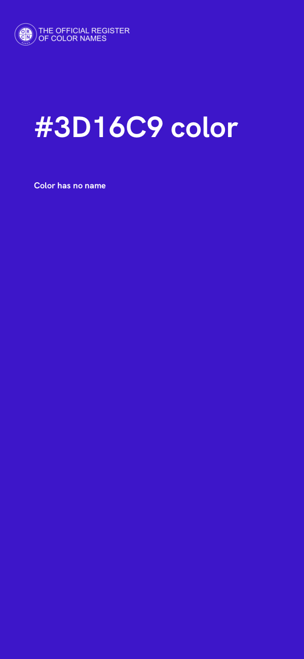 #3D16C9 color image