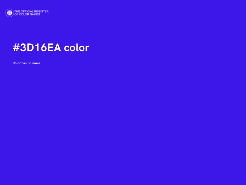 #3D16EA color image