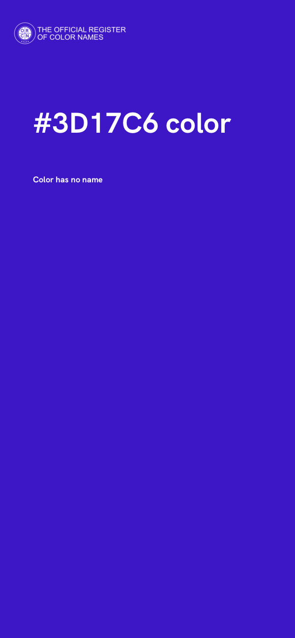 #3D17C6 color image