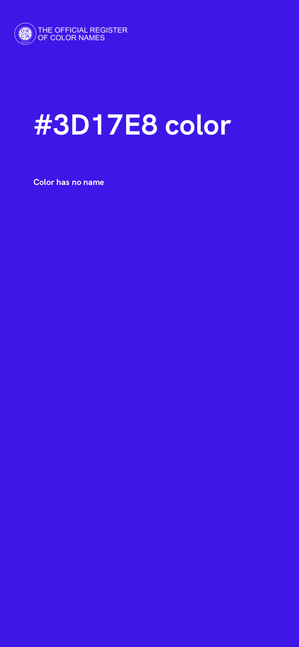 #3D17E8 color image