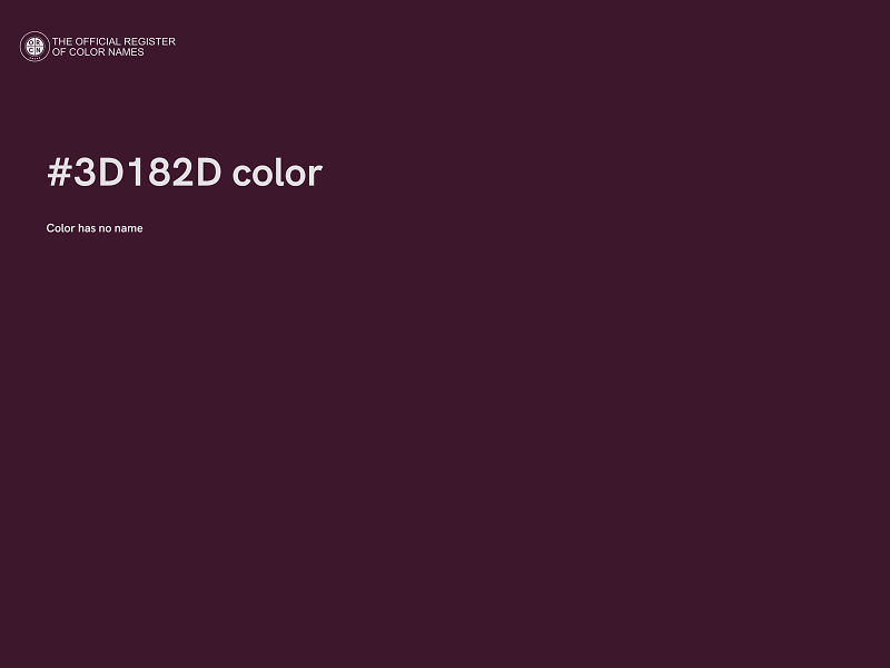 #3D182D color image