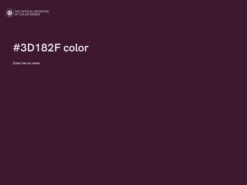 #3D182F color image