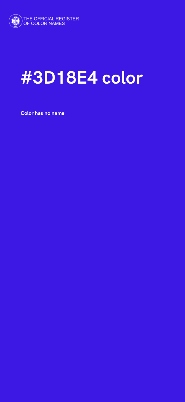#3D18E4 color image