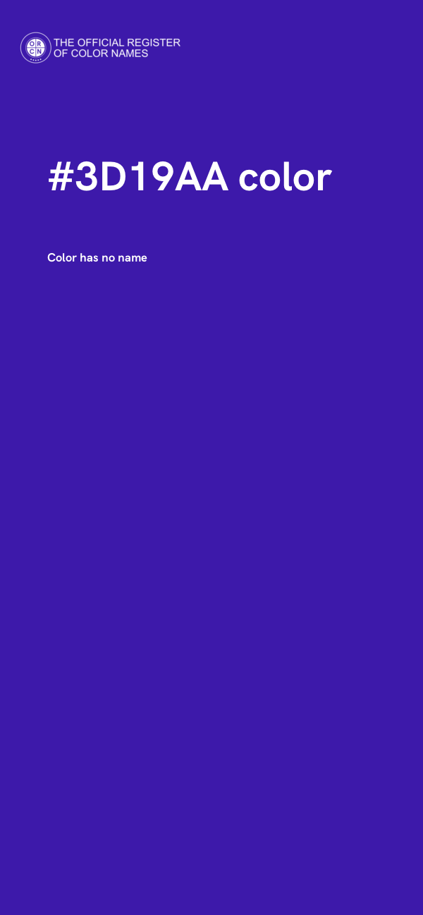 #3D19AA color image
